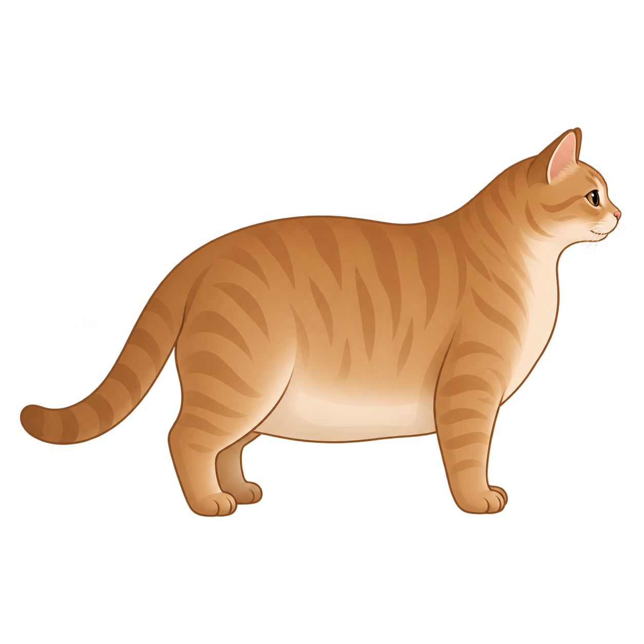 BCS 7/9 silhouette — Overweight