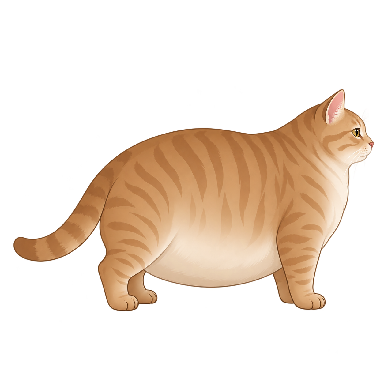BCS 8/9 silhouette — Obese